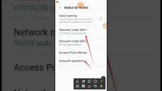 how to set 2g,3g,4g in mobile network settings