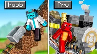 Noob VS Pro Roller Coaster Challenge!
