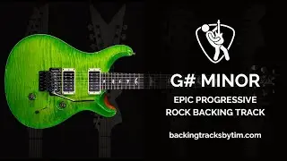 Epic Progressive Rock Backing Track Jam in G# Minor | 110 BPM