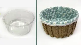 Recycling plastic // How to make a storage box