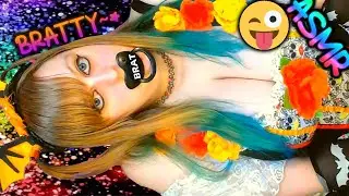 ASMR 👅 Bratty Pacifier Sucking ♡ Pacifier Licking, Wet Mouth Sounds, Succubus, Relaxing, Cute ♡