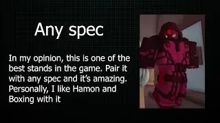 [YBA] Best Spec for Every Stand