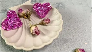 Сердце из бисера. Beaded heart