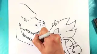 How to Draw GODZILLA vs SHADOW