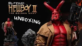 Blitzway Quarter Scale Hellboy II The Golden Army Statue Unboxing