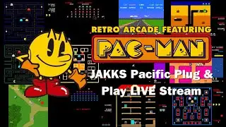 JAKKS Pacific Retro Arcade featuring Pac-Man Plug & Play LIVE Stream