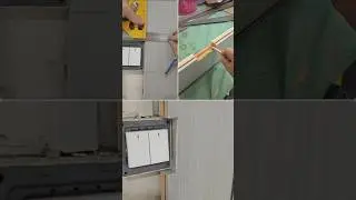 Professional Interior Construction: Cutting Wood and Installing 86mm Socket Boxes