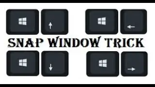 Move a Window with the Keyboard in Windows 7/8/10 | Window logo key with arrow keys | window snap |