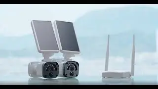 4MP Solar Panel Battery Surveillance System Wireless Security Camera System Kit