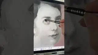 Guess who I’m painting? (Digital portrait) 