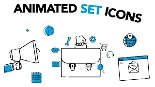 Outlined Animated Icons Set 