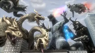 Godzilla Deals with 4 Kaiju (Fan Battle Animation)