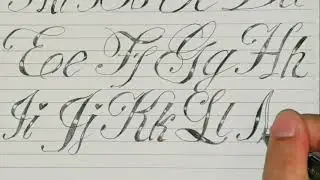 Chopin script alphabet | How to lettering | Catmei Tv