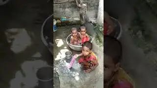गर्मी में हो रही हो बुरा हाल 🔥🔥🔥🌞🌞 यह तीनों भांजी मजे से पानी में नहा रही है#entertainment