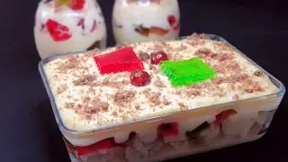 Fruit Custard Dessert Recipes | Fruit Custard Trifle With Fairy Cakes Delight | Eid Special 2021
