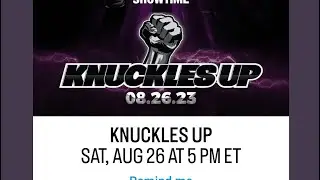 Knuckles Up Predictions 💪