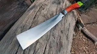 The Rural Village Blacksmith can Transform a Chainsaw Bar into a Super Sharp Billhook Machete