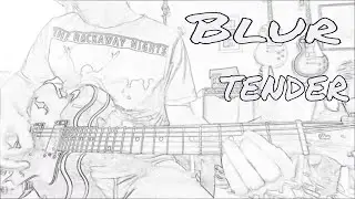 Tender - Blur  - Lead guitar lesson / tutorial
