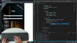 ASMR Programming - Modern Login Form Design - No Talking (Only HTML CSS)
