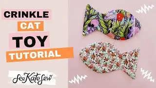 Crinkle Cat Toy Shaped like a Fish - see what's inside!