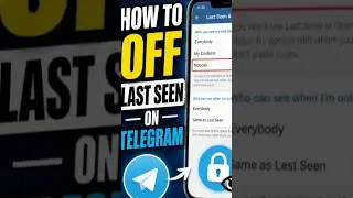 How to Turn Off Last Seen on Telegram| Hide Online Status‎