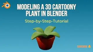 Easy Blender tutorial low poly plant 