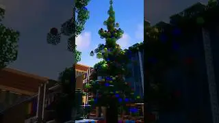 Snowy City In Minecraft❄ #minecraft #shorts #minecraftshorts #minecraftbuilding #mrbeast #city #town
