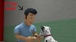 Elvis feeds Radar chocolate (You Bloody Idiot) - Fireman Sam Meme