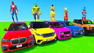 Superhero Mega Ramp Car Game | Superhero Mega Ramp Car Stunt Gameplay