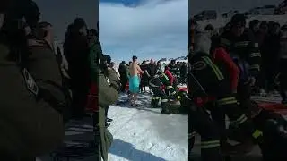 В Джавахети Крещение Христово отметили на берегу озера Парвана.