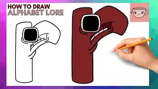 How To Draw Alphabet Lore - Lowercase Letter R | Cute Easy Step By Step Drawing Tutorial