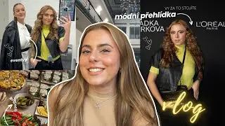 TÝDENNÍ VLOG👯‍♀️📸 - moje první módní přehlídka, návštěva rodičů, brunch & zkouším heatless curls
