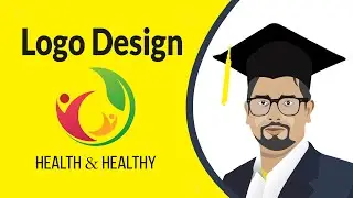 How to create logo for YouTube channel in Illustrator || Advanced IT Academy