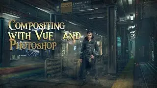 Compositing with Vue and Photoshop.Importing models from Daz Studio 1