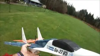RCP Su27 V5 with Turnigy 2200 kv motor and 3 bladed props