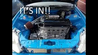 B20 engine Install EK Coupe
