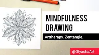 Therapeutic drawing. Zentangle. @OlyashaArt