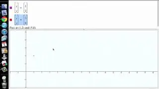 Ellipse7of8  Advanced constructing an ellipse from arbitrary foci (part 1)