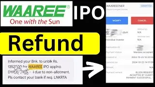 waree ipo refund | waree ipo refund status | waaree energies ipo refund nahi aaya | Waaree Listing
