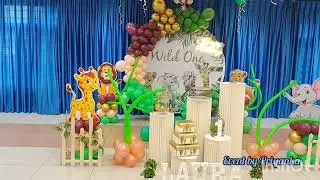 birthday decoration, event by Priyanka, #wildone #animaltheme #jungletheme