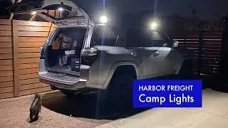 Installing Harbor Freight Rockshock lights as camp lights on my 4Runner's  Prinsu roof rack