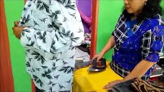 Jangan ditiru,Cara cepat setrika Baju