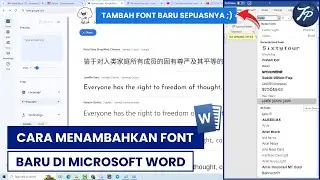 Cara Menambah Font Baru Di Ms Word | Menambahkan Font Di Word