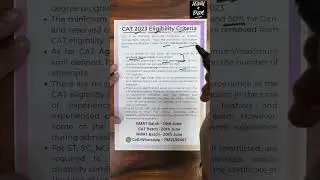 CAT Exam 2023 Eligibility Criteria | Full Details #mba #cat2023 #mbajourney #mbacolleges