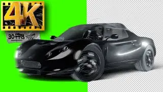 Car Drifting | Lotus Elise Running Green Screen  - Footage 4K