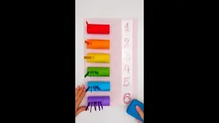 EINFACH! Lassen Sie uns das Regenbogen-Zählbrett selbst basteln #DIY #Basteln #Zählenlernen