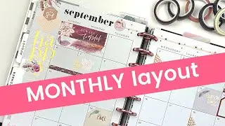 How to decorate The Happy Planner monthly layout