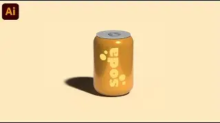 3D Soda Tutorial On Illustrator | Easy Beginner Tutorial