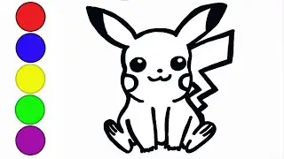 Как Нарисовать Пикачу Покемон Го поэтапно | Рисуем Покемонов | Pika Pika Pikachu