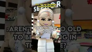 POV: You met the rude 10 year old in sephora.. #shorts #roblox